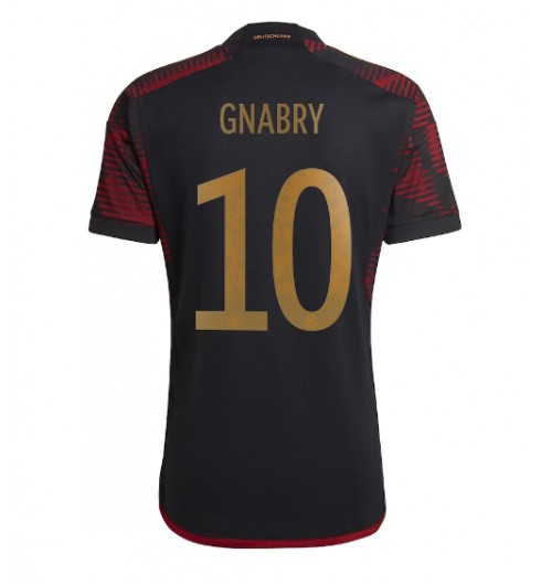Německo Serge Gnabry #10 Venkovní Dres MS 2022 Krátký Rukáv